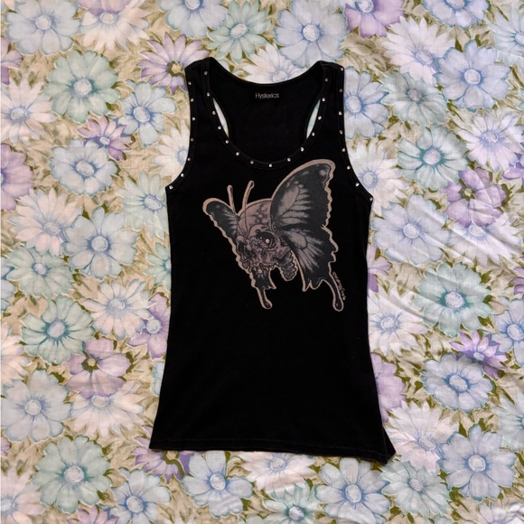 hysteric glamour skull butterfly tank top - -